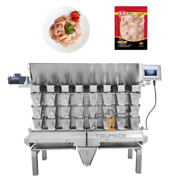 Multifunctional High Speed Filling Packaging Machine 8 Head Weigher For Pickles
