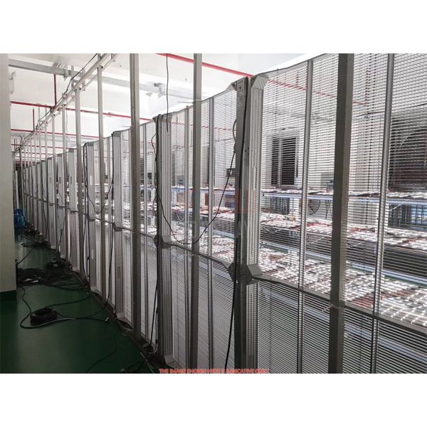 P7.8mm Indoor & Outdoor Transparent LED Display Cost-Effective Glass LED Video Wall