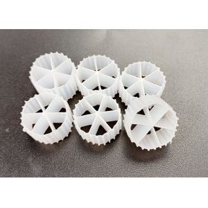 Quality PE04 Big Surface Area White Color MBBR Bio Media 6 Rooms 800m2/M3 for sale