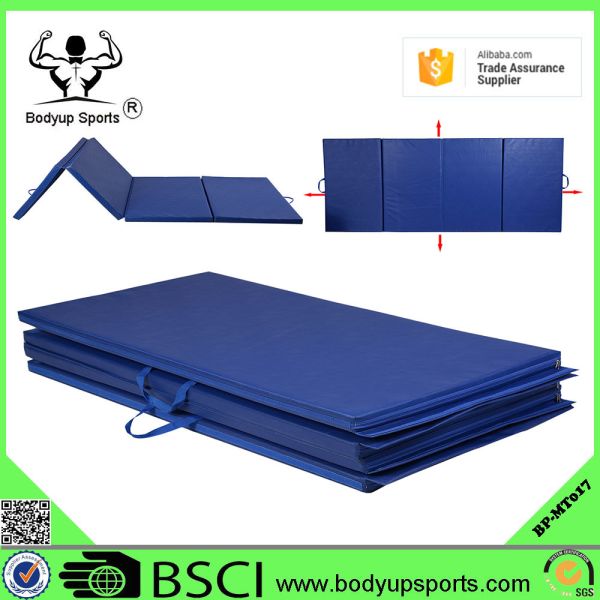 Buy Gymnastics Gym Folding Exercise Aerobics Mats Blue Stretching Yoga Mat at wholesale prices