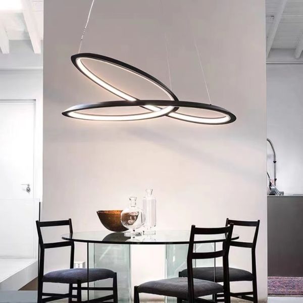 Metal Aluminum Interior Decoration Chandelier Lighting Fixtures large led pendant lights