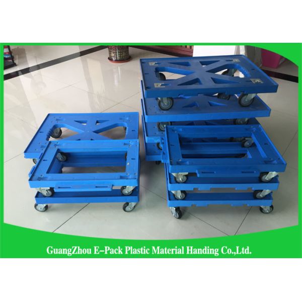 250 Lb Capacity Moving Equipment dolly / 4 Wheel Moving Dolly with Plastic Frame