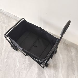 Outdoor Steel Frame Mini Camping Collapsible Wagon Cart With Adjustable