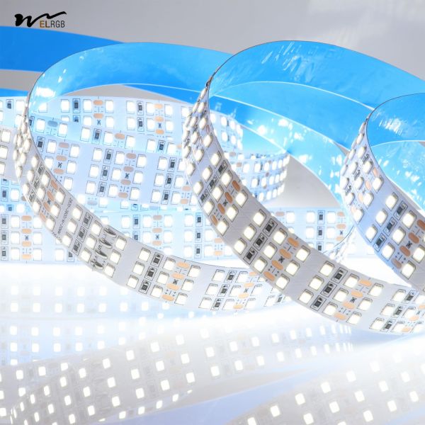 16.4ft LED Strip Lights 12V 1800 LEDs Triple Row Daylight White 6000K Dimmable Year 3-Year