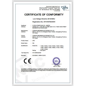G-TECH POWER GROUP Certifications