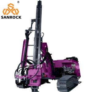 Ground Pile Driver Machine Highway Guardrail Piling Machinery Hydraulic Solar