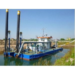 CCS 7.5m Steel Mud Dredger with 1500m Discharge Distance Draft 1 Meter