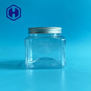 1260ml 43oz Plastic PET Canisters Aluminum Lid For Oat Meal Nut Meat