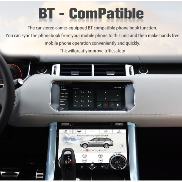 Viknav Car Radio For Land Rover Range Rover Sport L494 (2013-2017) 10.25 Inch Car Radio Multimedia Touch Screen Stereo