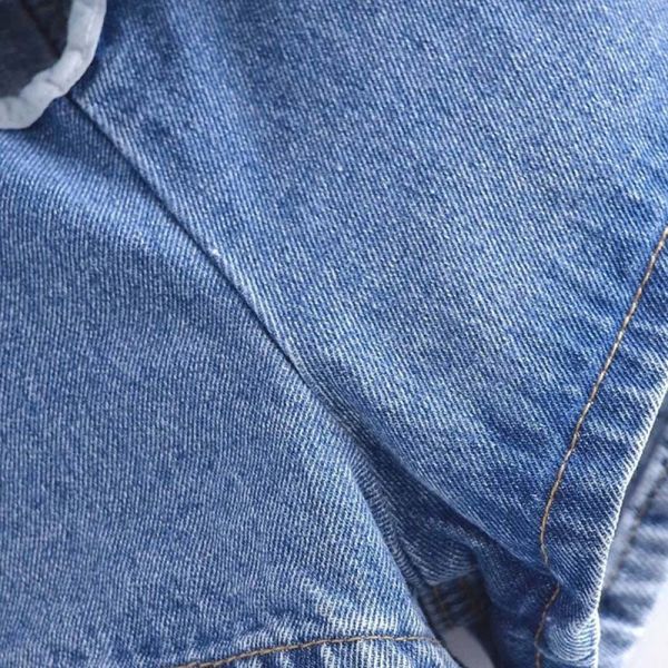 Factory OEM High Waist Washed Jeans Fashion Street Shorts Culottes For Women