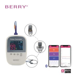 SpO2 / Pulse Rate Value Display Handheld Pulse Oximeter Adjustable Limit