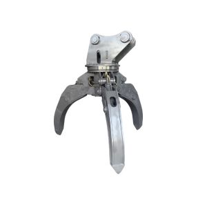 Plastic Covered Orange Peel Grab , Scrap Handling Grabs For Grabbing Anti Wave