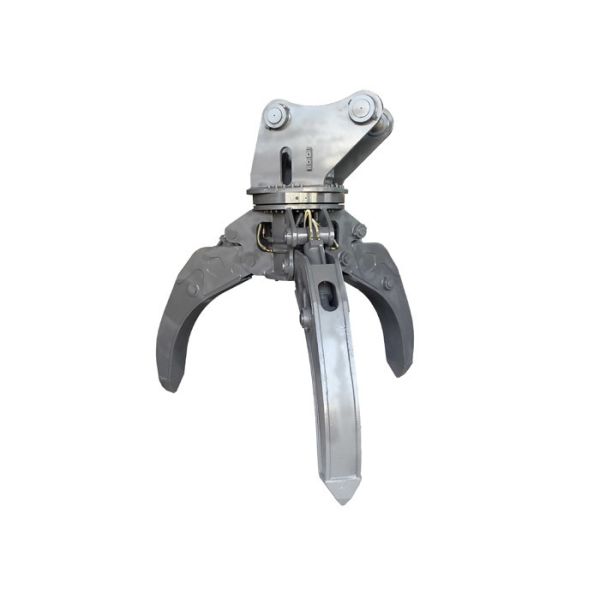 Plastic Covered Orange Peel Grab , Scrap Handling Grabs For Grabbing Anti Wave