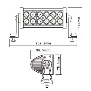 36W 7.5'' Epsitar LED Light Bar