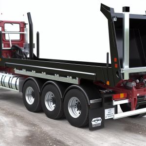 50T Load Capacity Jost 2 Tipper Trailer With HYVA Front Lift For Bulk Mine And