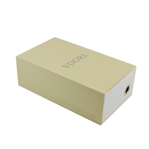 Buy Brown Drawer Hard Cardboard Gift Boxes Shoe Packaging 300mm Length at wholesale prices