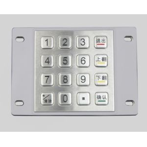 CE RoHS Ik07 Davo Metal Numeric Keypad Of ATM Machine