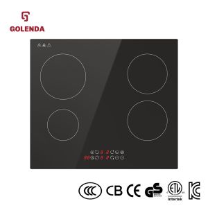 Three Burner Built In Induction Hob Cooktop 6100W Touch Control