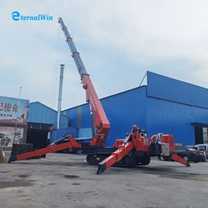 12ton Mobile Spider Crane Diesel Engine Electric Construction Machinery