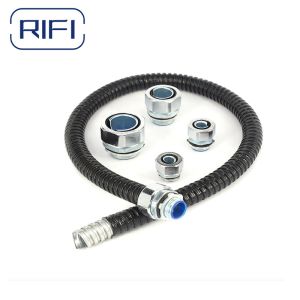 Steel Galvanized Flexible Conduits PVC Covered And Connection By Fittings