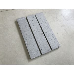 Grey Color M25340 Split Face Brick Tiles For Exterior With Rough Surface