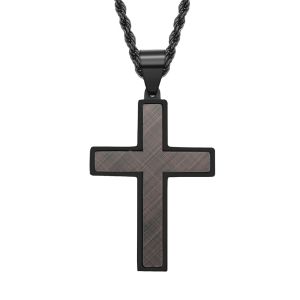 Stainless Steel Cross Pendant Mens Cross Necklace Christian Jewelry Special