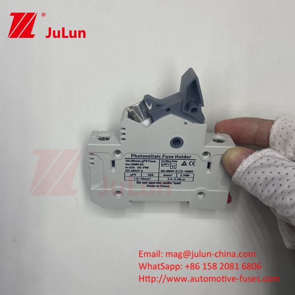 Buy AC RT18-32X Fuse Holder Fusibles Base Box 10x38MM 500V Fast Blow Ceramic RO15 RT18 DIN Rail Moun Single Fuse Holder at wholesale prices