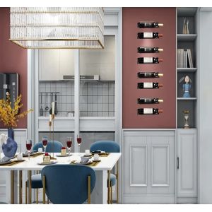 Stamping Finish Metal Hanging Wine Rack Organizer for Multifunctional Liquor