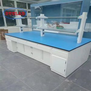 Highly Functional Lab Workbenches Non-Welded Linear Handle and Splash-Proof