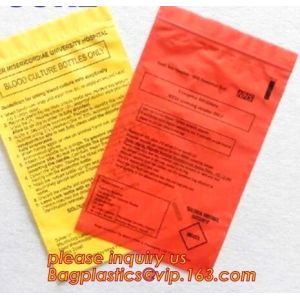 Biodegradable Biohazard Specimen Bag, Biohazard Specimen Transport Bag, Medical