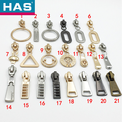 Buy #5 Versatility Metal Zipper Slider Gold Black Brass Zipper Slider at wholesale prices