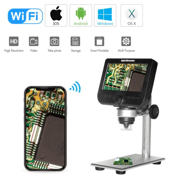 Sucker Bracket 1080P 1000X Handheld Portable Wifi Digital Microscope For Ipad IPhone Android Computer