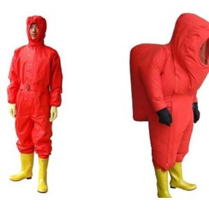 Super quality yellow chemical protective suit