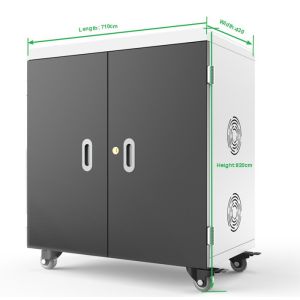 Library 36 Slots Lockable Tablet Charging Cabinet Station CE FCC
