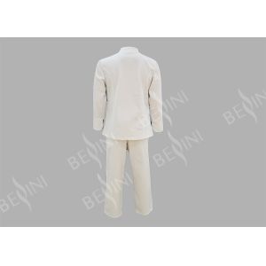 Anti Shrink Personal Protective Clothing / Womens Chef Clothes Button Front