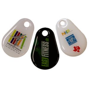 IC Epoxy Keyfob Custom Nfc Chip Rfid Proximity Epoxy Keyfobs Ring Tags With