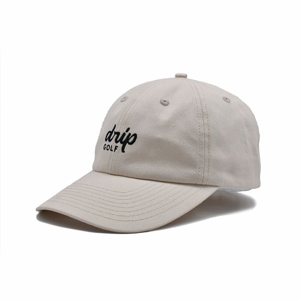 Custom Embroidered Baseball Cap With Adjustable Strap And Metal Buckle
