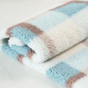 Winter Warm Coat Carpet Bedding Green Sherpa Fabric 300gsm 150D