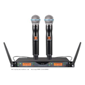 Quality UR-24D/ HIGH QUALITY TRUE DIVERSITY UHF wireless microphone system with IR selectable frequency/SHURE STYLE for sale