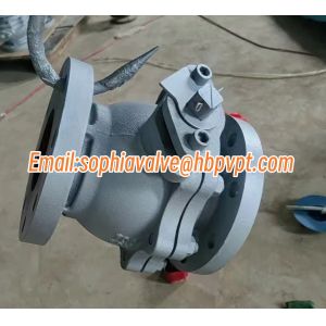 10K 2-PC cast iron flanged ball valve