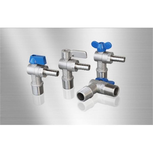 Manual 304 Angle Valve Cold Water Heater Toilet Screw Valve with Nozzle