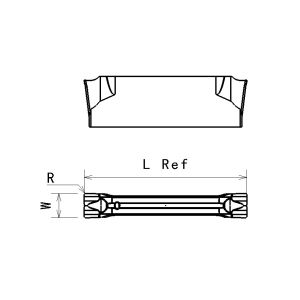 CMGDN 300020-J PVD Coating Carbide Inserts CNC Part Grooving Tools