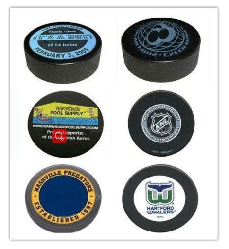 Non Toxic 76x25MM Ice Hockey Puck Silicone Rubber Toys