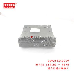 China WG9231342069 Brake Lining Rear for ISUZU on sale