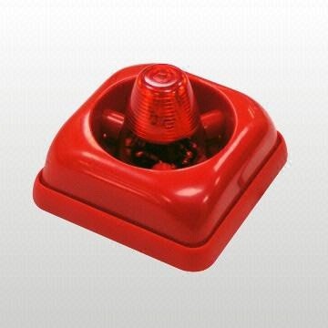 Alarm Siren Electronic Fire Bell Featuring with Strobe LED Alarm Siren