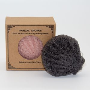 7*3.5cm Black Konjac Sponge