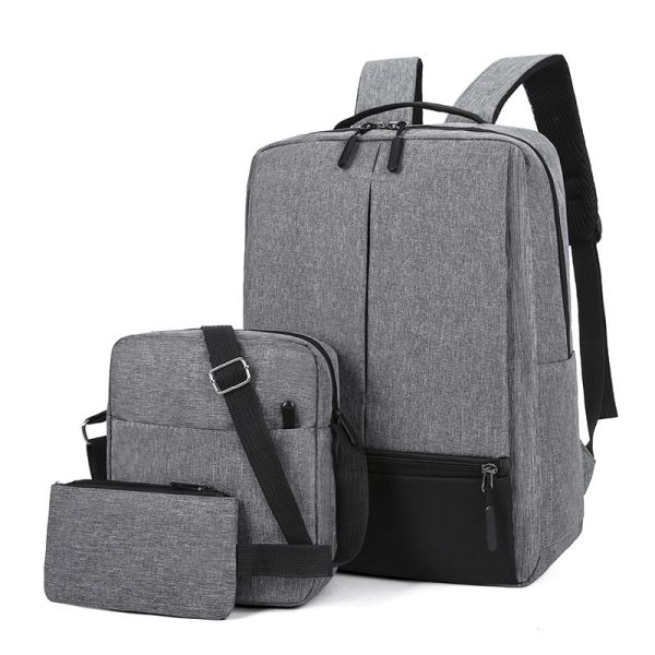 3pc Mens Work Laptop Backpack Set Smart Travel Backpack Set Unisex