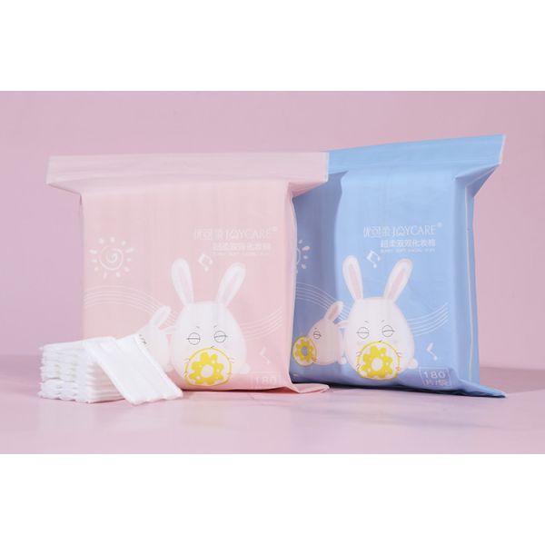 Buy Portable Disposable Makeup Remover 180pcs/Bag Cotton Cosmetic Pads at wholesale prices