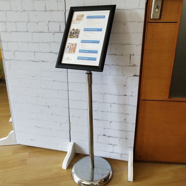 Versatility A4 Poster Display Stands / Adjustable Hight Floor Standing Poster