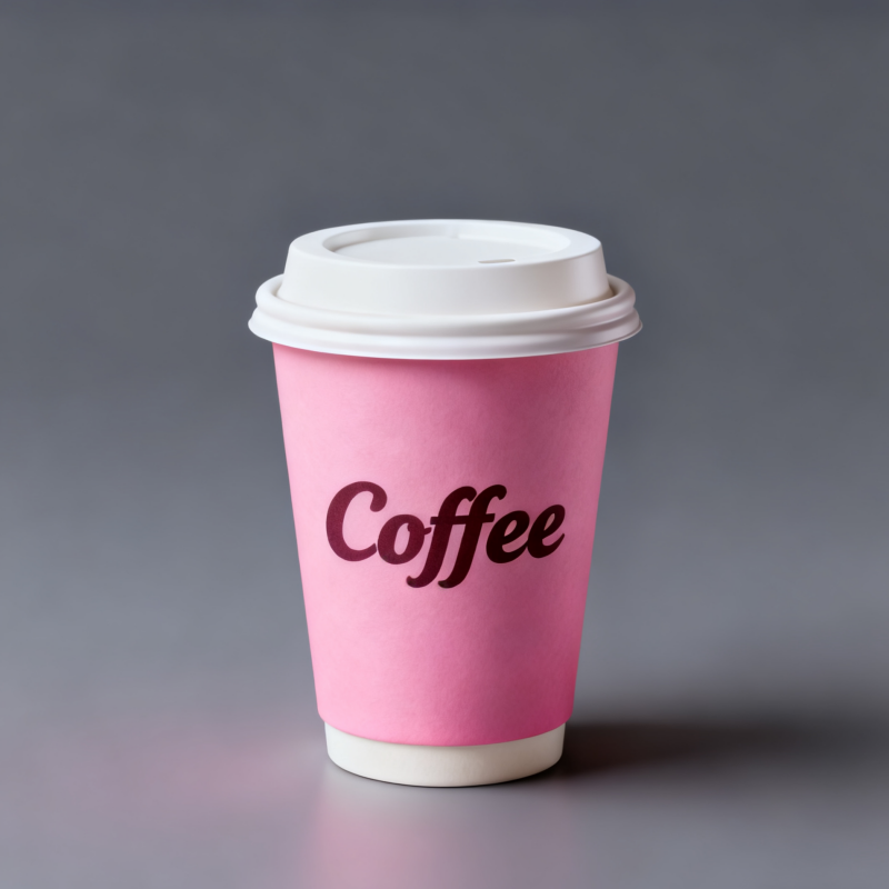 Eco-friendly custom printed logo biodegradable disposable 8oz double-layer